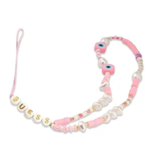 Guess pendant GUSTSHPP Phone Strap pink/pink Beads Shelleng