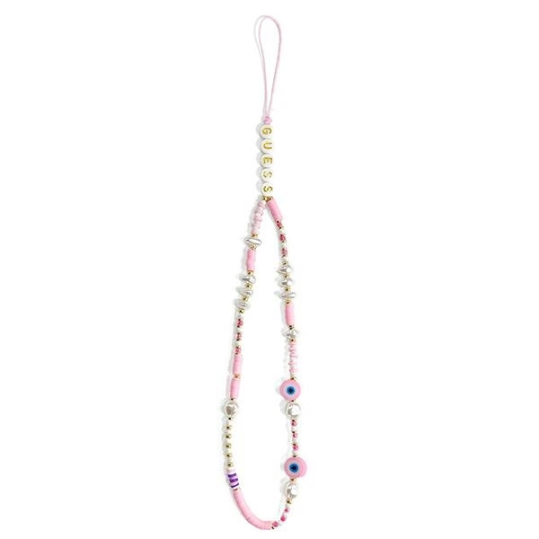 Guess pendant GUSTSHPP Phone Strap pink/pink Beads Shelleng