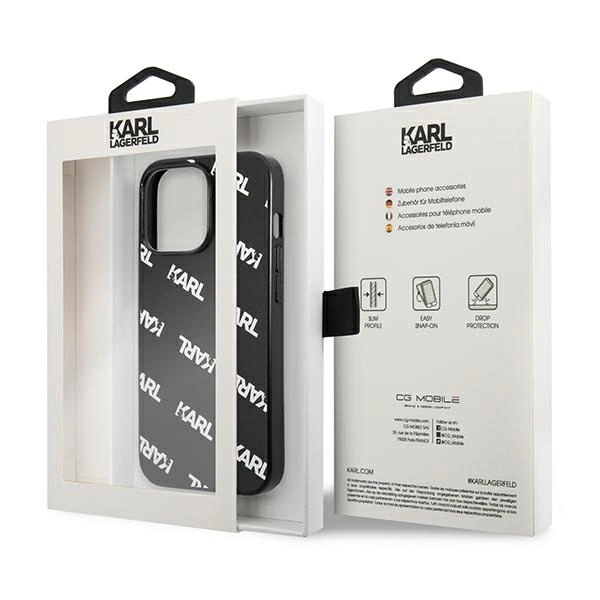 Karl Lagerfeld KLHCP13LPULMBK3 iPhone 13 Pro / 13 6,1" hardcase czarny/black Allovereng