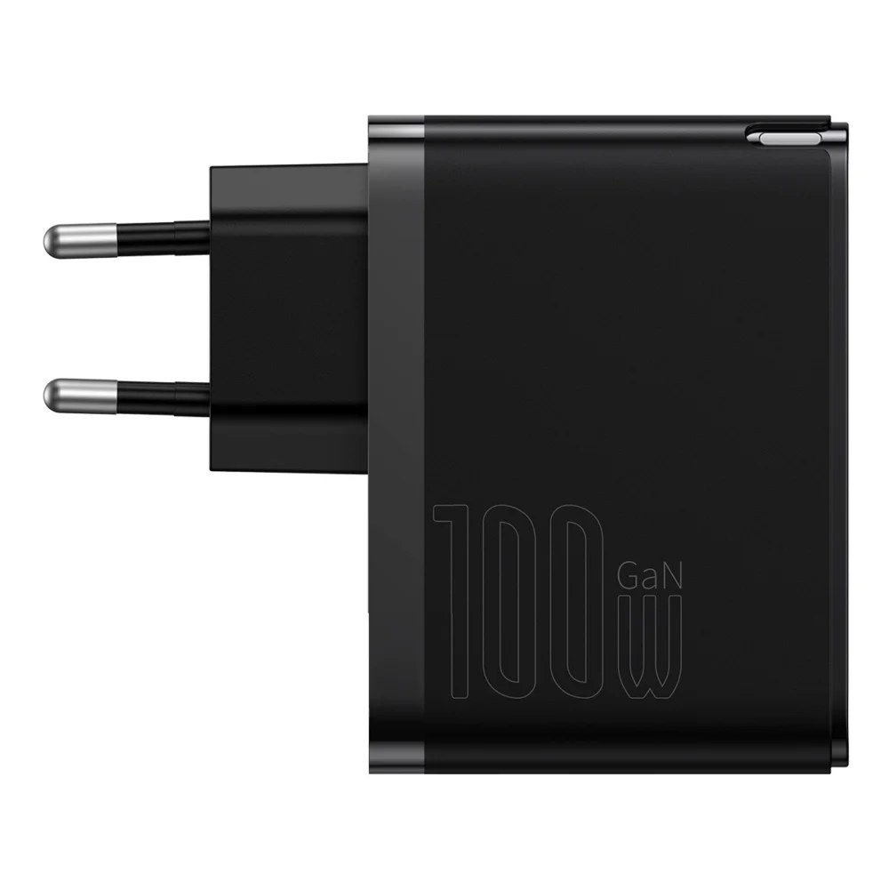 Baseus GaN5 Pro fast universal wall charger GaN USB Type C / USB 100W PD3.0, QC4.0+, AFC black (CCGP090201)eng