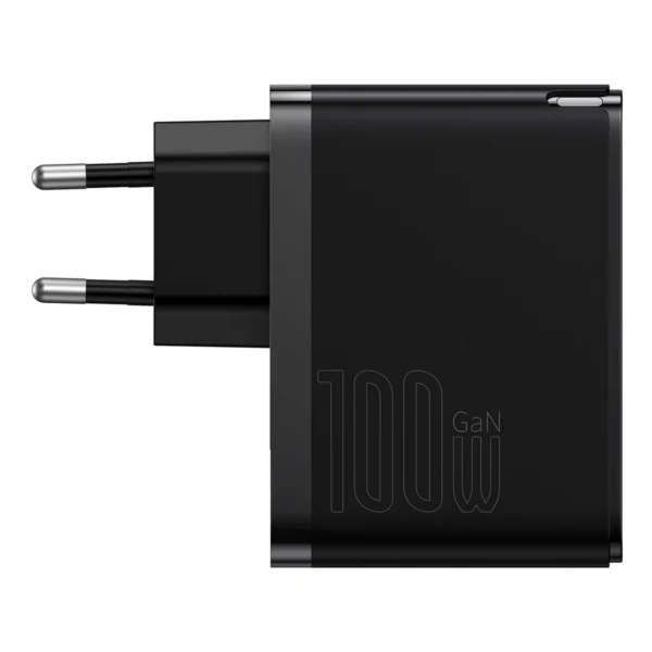 Baseus GaN5 Pro fast universal wall charger GaN USB Type C / USB 100W PD3.0, QC4.0+, AFC black (CCGP090201)eng