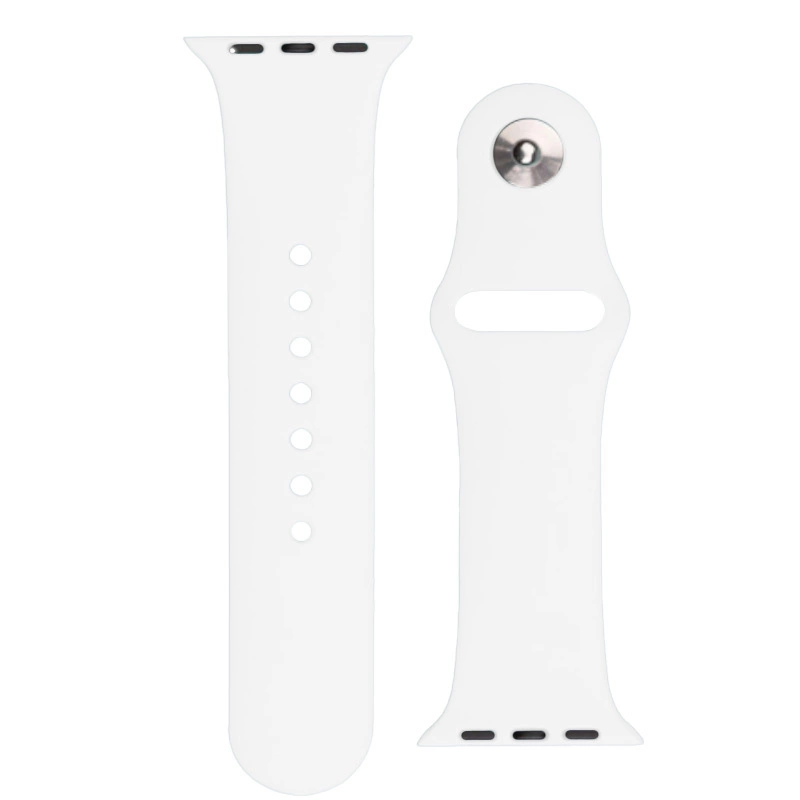 Silicone Strap APS for Apple Watch 38/40/41mm Strap Watch Bracelet - Whiteeng
