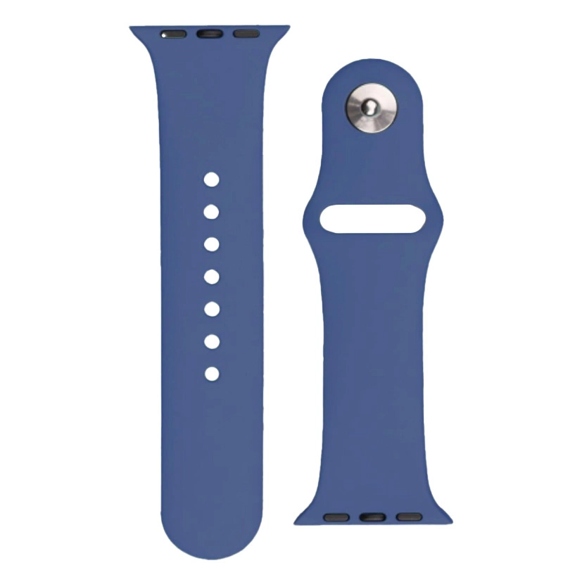 Silicone Strap APS for Apple Watch 42/44/45mm Strap Watch Bracelet - Blueeng