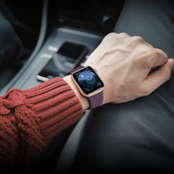 Silicone Strap APS for Apple Watch 38/40/41mm Strap Watch Bracelet - Purpleeng