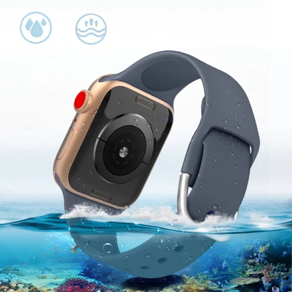 Silicone Strap APS for Apple Watch 38/40/41mm Strap Watch Bracelet - Purpleeng