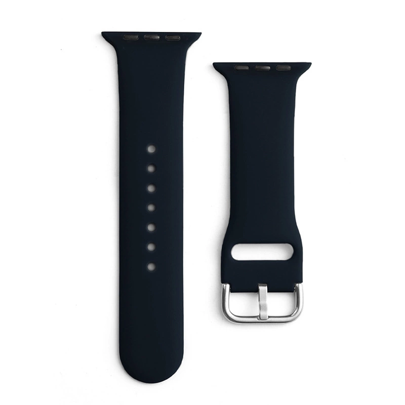 Silicone Strap APS for Apple Watch 42/44/45mm Strap Watch Bracelet - Blackeng