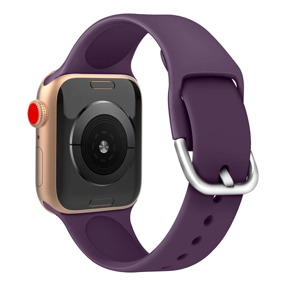 Silicone Strap APS for Apple Watch 42/44/45mm Strap Watch Bracelet - Blackeng
