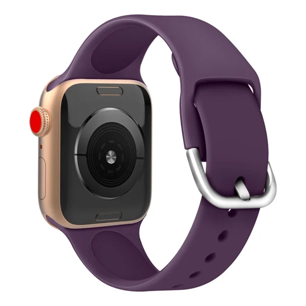 Silicone Strap APS for Apple Watch 42/44/45mm Strap Watch Bracelet - Blackeng