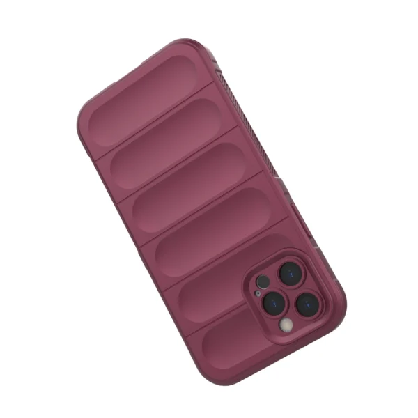 Magic Shield Case for iPhone 12 Pro flexible armored burgundy covereng
