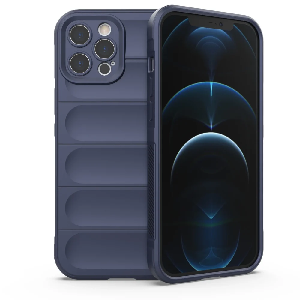Magic Shield Case case for iPhone 12 Pro Max flexible armored dark blue covereng