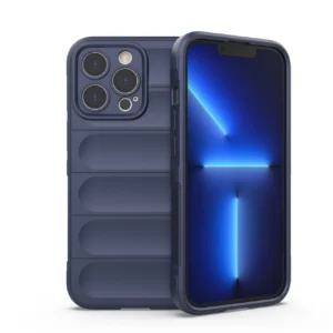 Magic Shield Case for iPhone 13 Pro flexible armored cover dark blueeng