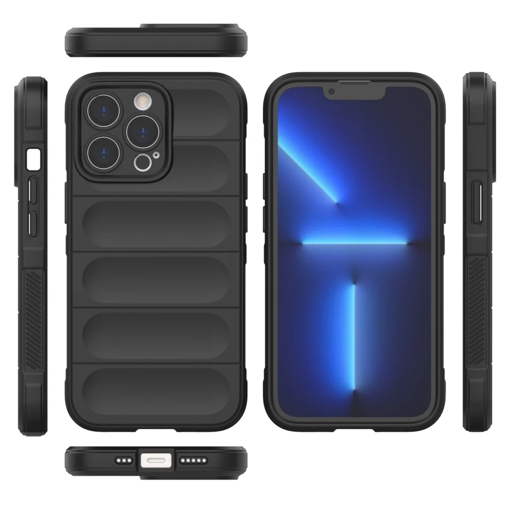 Magic Shield Case for iPhone 13 Pro flexible armored cover dark blueeng
