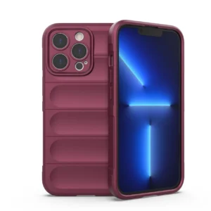 Magic Shield Case for iPhone 13 Pro Max flexible armored burgundy covereng