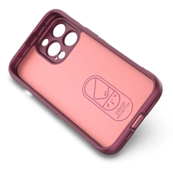 Magic Shield Case for iPhone 13 Pro Max flexible armored burgundy covereng