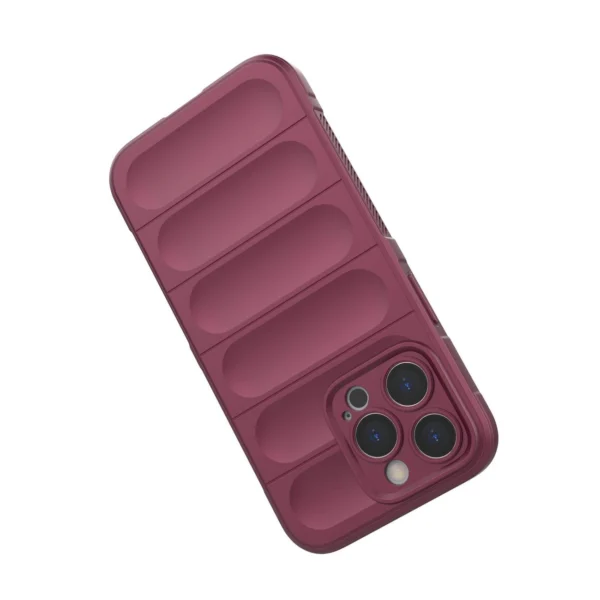 Magic Shield Case for iPhone 13 Pro Max flexible armored burgundy covereng