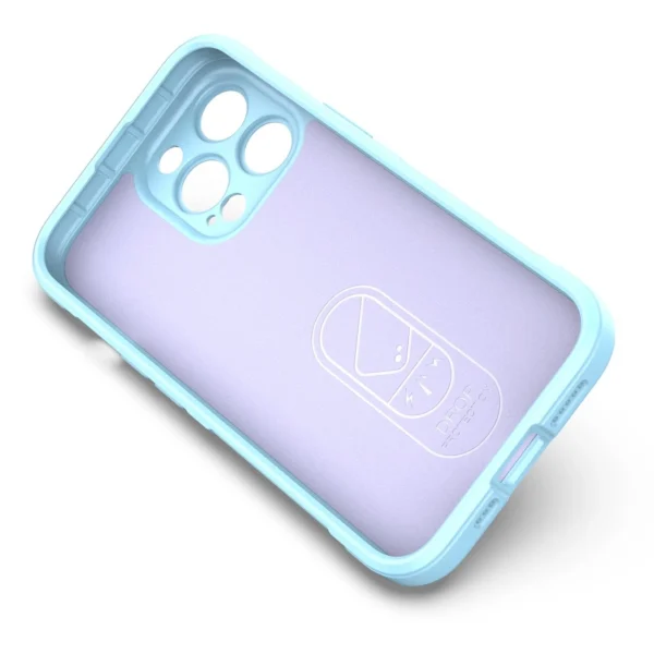 Magic Shield Case for iPhone 13 Pro Max flexible armored cover light blueeng