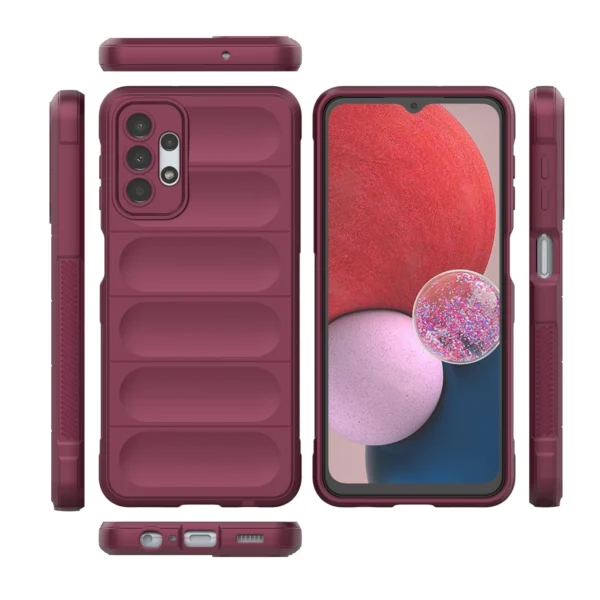 Magic Shield Case for Samsung Galaxy A13 5G flexible burgundy armored covereng