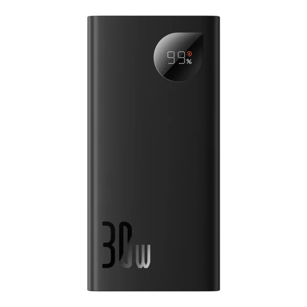 Baseus Adaman2 power bank with digital display 10000mAh 30W 2 x USB / 1x USB Type C Overseas Edition PD QC SCP black (PPAD040101)eng