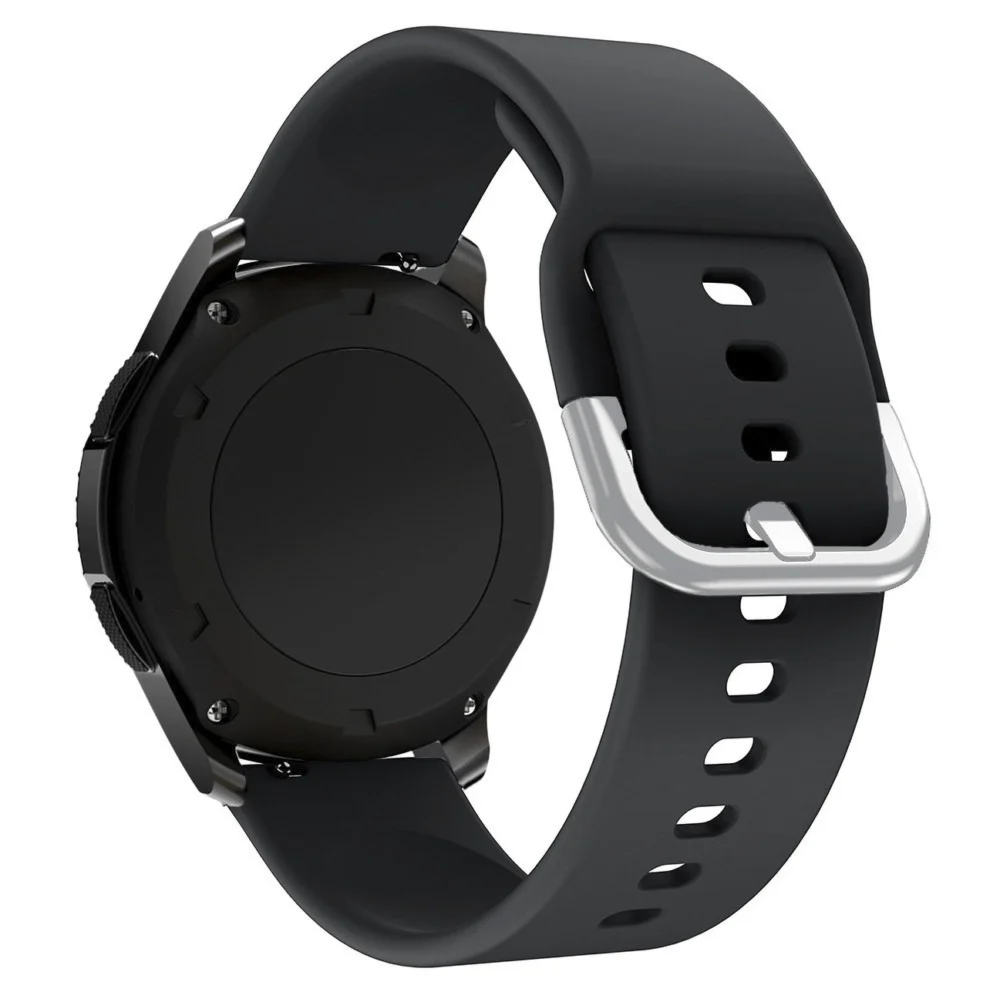 Silicone Strap TYS band for Samsung Galaxy Watch 45 / 46 / 47 mm - blackeng