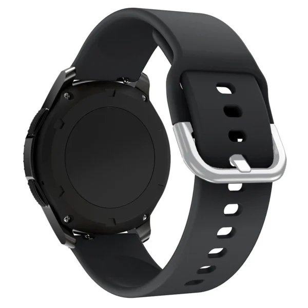 Silicone Strap TYS band for Samsung Galaxy Watch 45 / 46 / 47 mm - blackeng