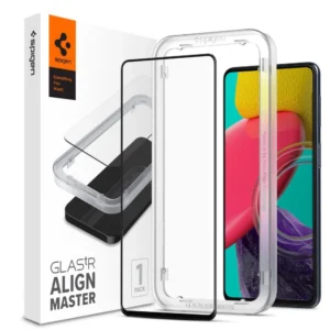 Spigen ALM Glass FC Tempered Glass for Samsung Galaxy M53 5G - Blackeng