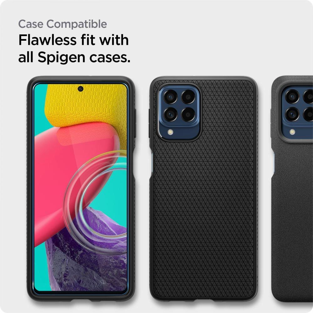 Spigen ALM Glass FC Tempered Glass for Samsung Galaxy M53 5G - Blackeng