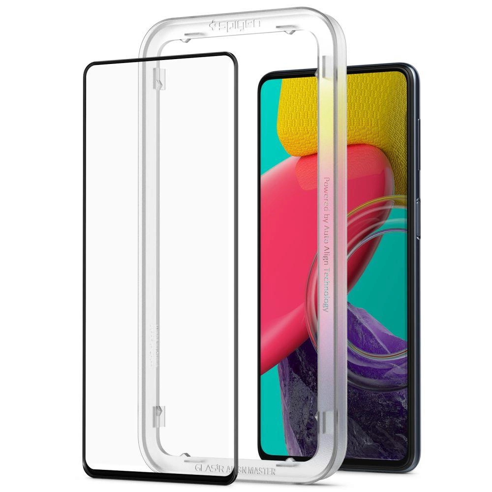 Spigen ALM Glass FC Tempered Glass for Samsung Galaxy M53 5G - Blackeng