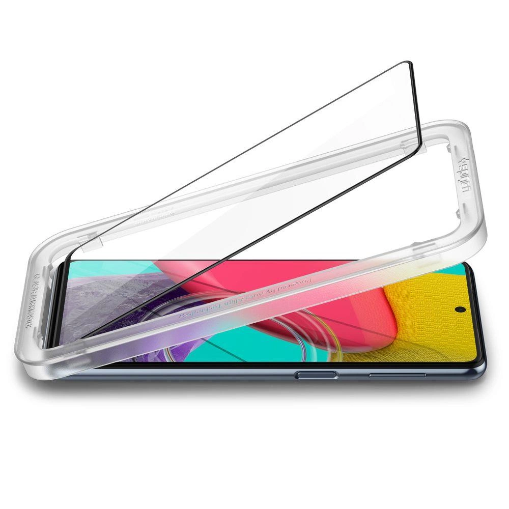 Spigen ALM Glass FC Tempered Glass for Samsung Galaxy M53 5G - Blackeng
