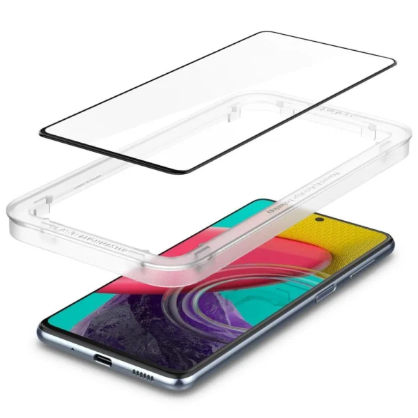 Spigen ALM Glass FC Tempered Glass for Samsung Galaxy M53 5G - Blackeng
