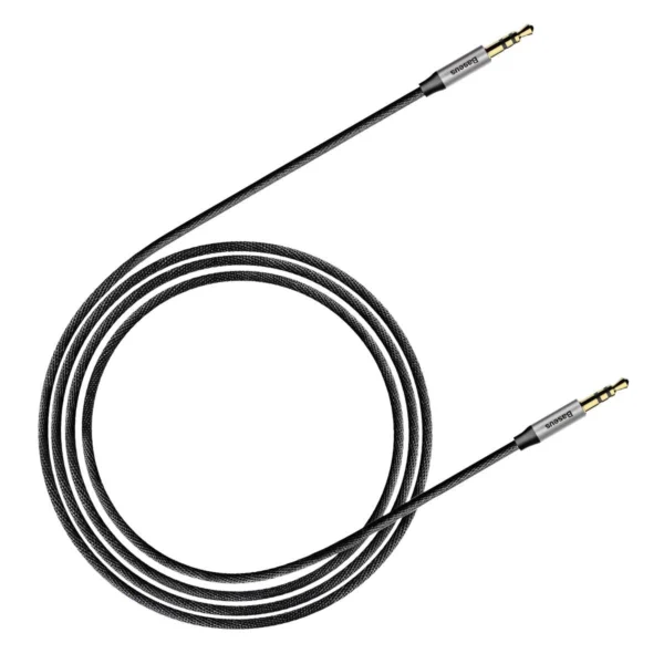 Baseus Yiven M30 stereo AUX 3.5 mm audio cable male mini jack 1m silver-black (CAM30-BS1)eng
