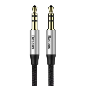 Baseus Yiven M30 stereo audio cable AUX 3.5 mm male mini jack 1.5 m silver-black (CAM30-CS1)eng