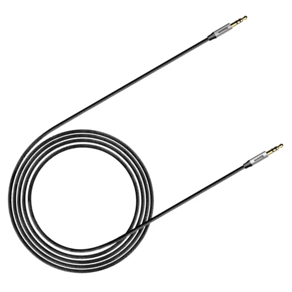 Baseus Yiven M30 stereo audio cable AUX 3.5 mm male mini jack 1.5 m silver-black (CAM30-CS1)eng