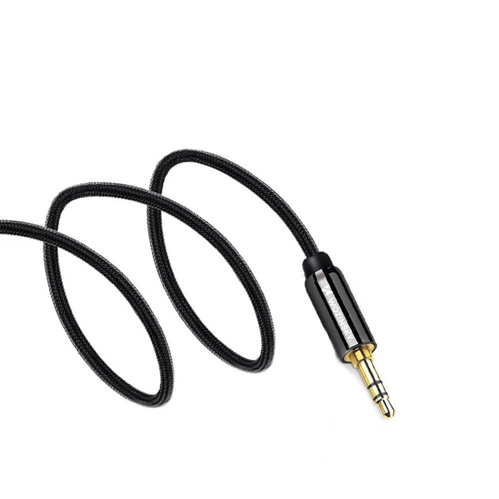 Wozinsky universal mini jack cable 2x AUX cable 1.5 m blackeng