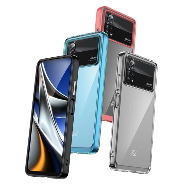 Outer Space Case for Xiaomi Poco X4 Pro 5G cover with a flexible frame blackeng
