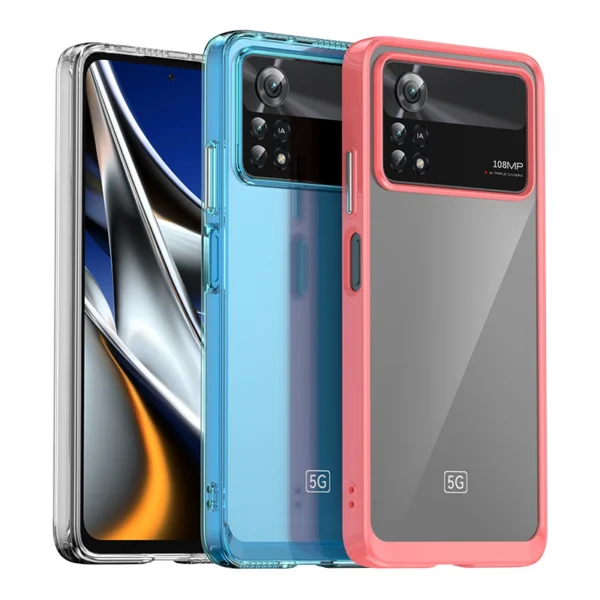 Outer Space Case for Xiaomi Poco X4 Pro 5G cover with a flexible frame blackeng