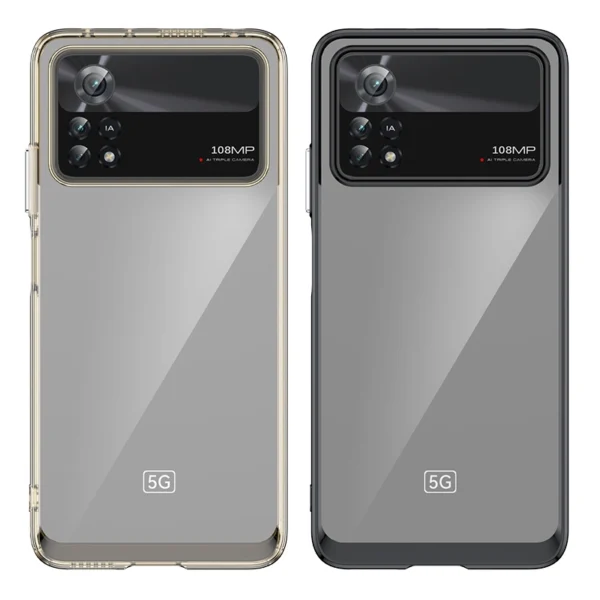 Outer Space Case for Xiaomi Poco X4 Pro 5G cover with a flexible frame blackeng