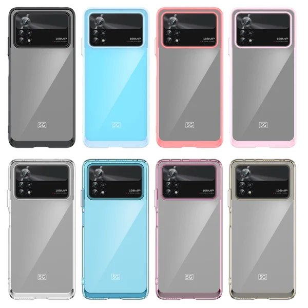 Outer Space Case for Xiaomi Poco X4 Pro 5G cover with a flexible frame blackeng