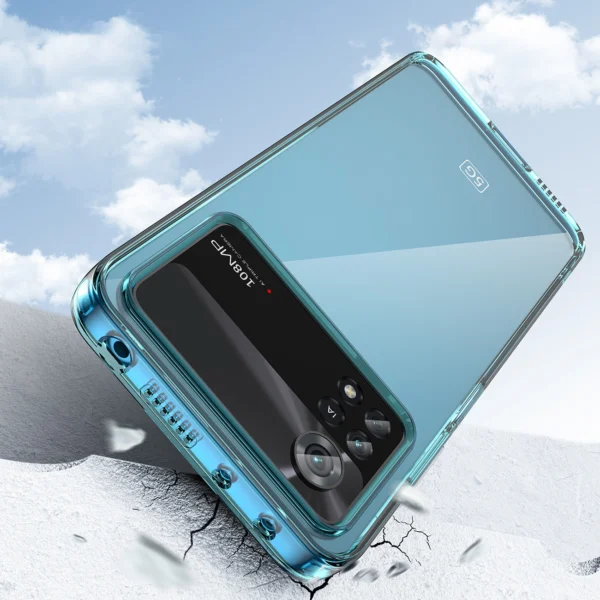 Outer Space Case for Xiaomi Poco X4 Pro 5G cover with a flexible frame blackeng