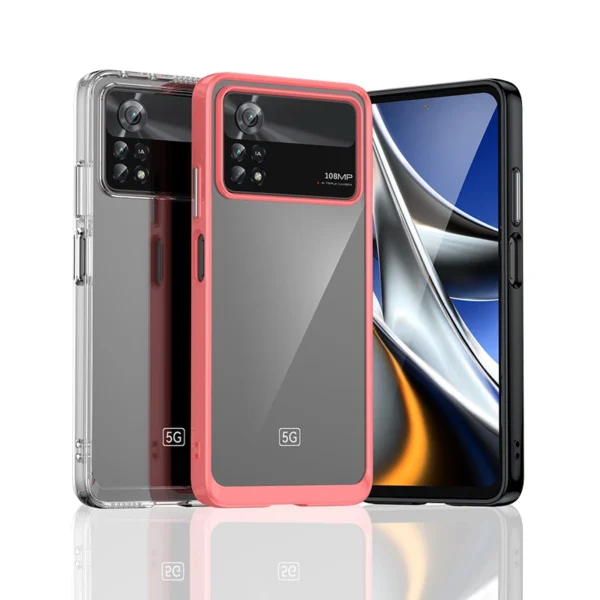 Outer Space Case for Xiaomi Poco X4 Pro 5G cover with a flexible frame blueeng