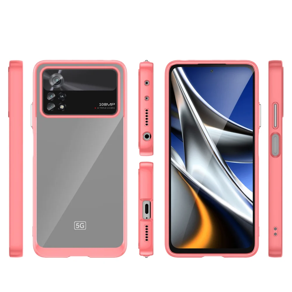 Outer Space Case Xiaomi Poco X4 Pro 5G cover with a flexible frame redeng