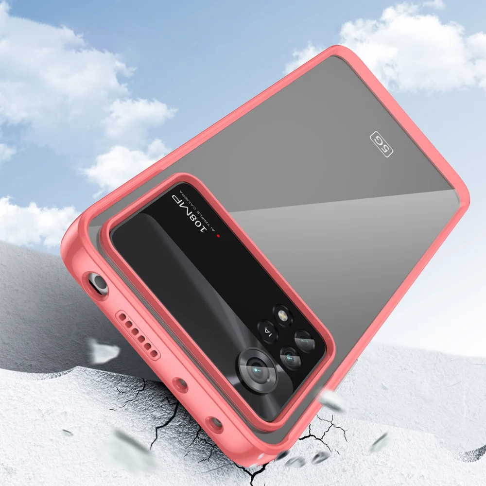 Outer Space Case Xiaomi Poco X4 Pro 5G cover with a flexible frame redeng