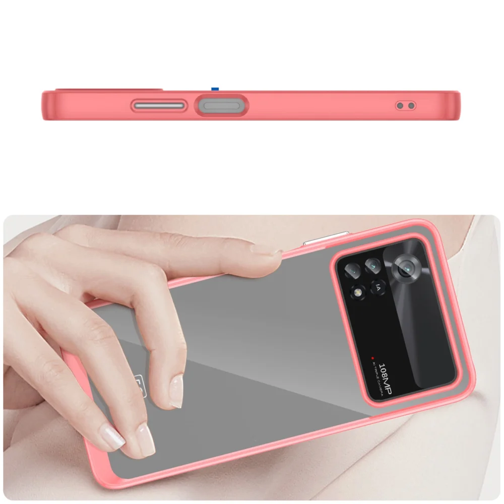 Outer Space Case Xiaomi Poco X4 Pro 5G cover with a flexible frame redeng