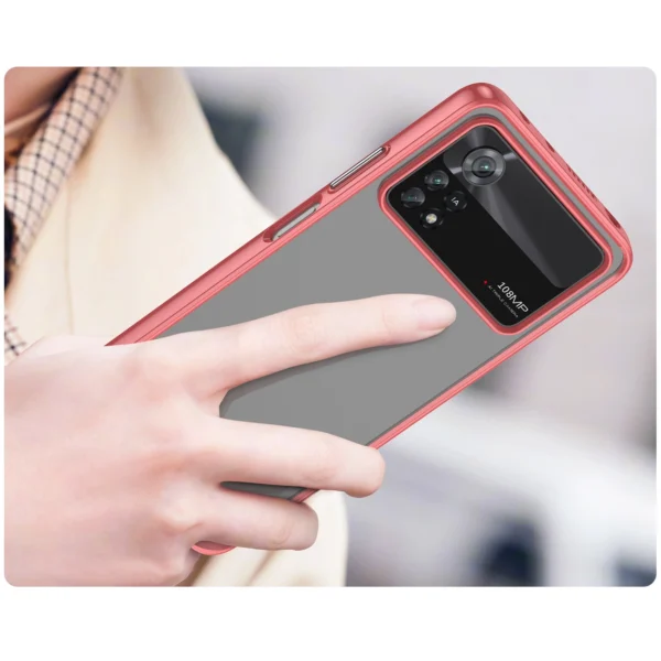 Outer Space Case Xiaomi Poco X4 Pro 5G cover with a flexible frame redeng