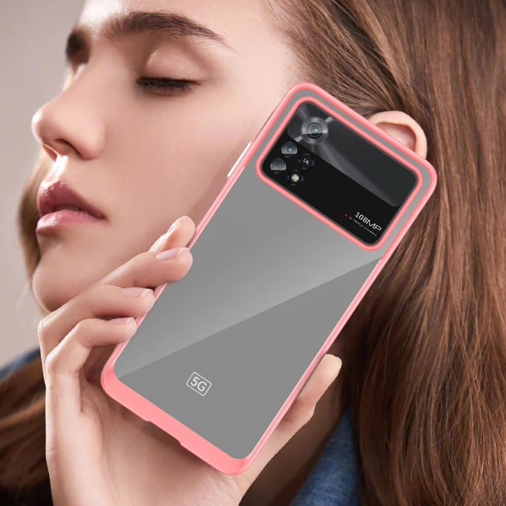 Outer Space Case Xiaomi Poco X4 Pro 5G cover with a flexible frame redeng