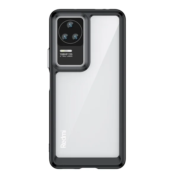 Outer Space Case for Xiaomi Poco F4 5G cover with a flexible frame blackeng