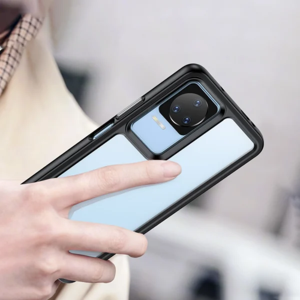 Outer Space Case for Xiaomi Poco F4 5G cover with a flexible frame blackeng