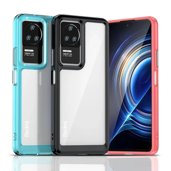 Outer Space Case for Xiaomi Poco F4 5G cover with a flexible frame blueeng