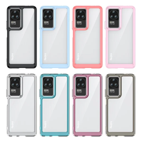 Outer Space Case for Xiaomi Poco F4 5G cover with a flexible frame blueeng
