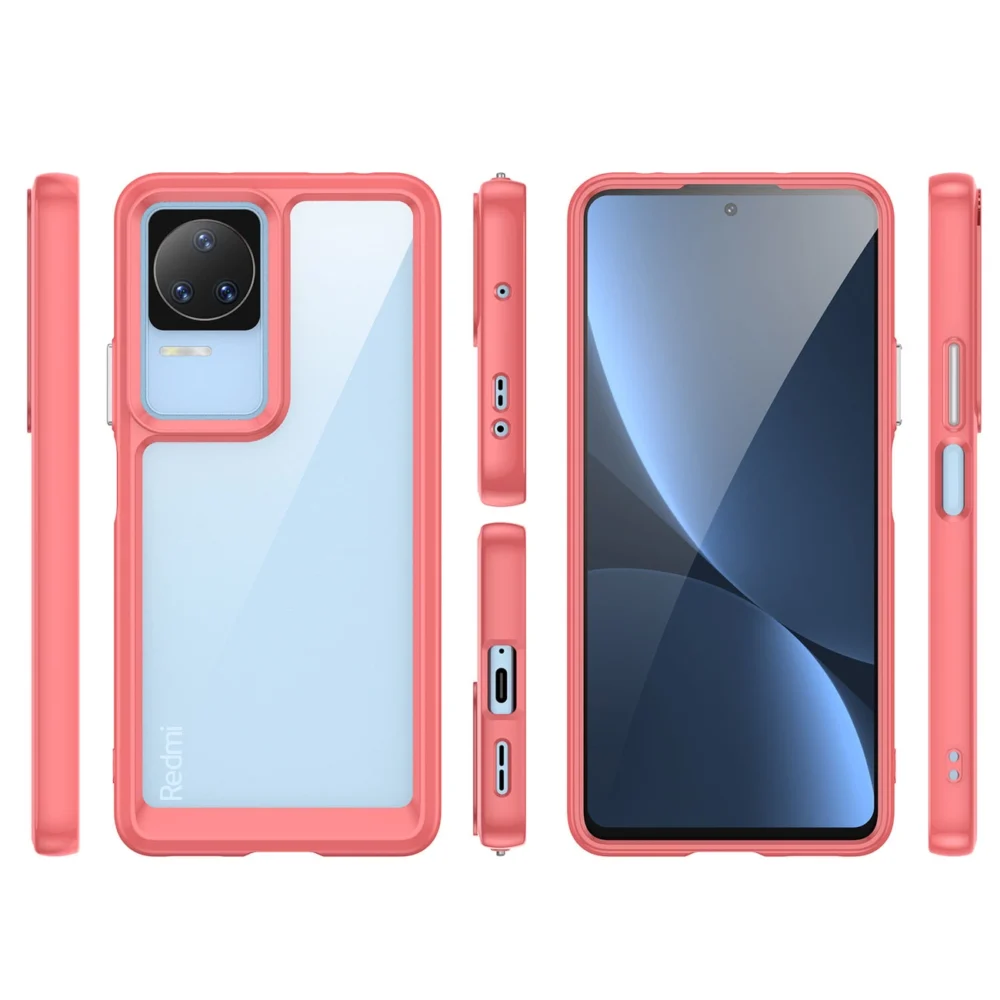 Outer Space Case Xiaomi Poco F4 5G cover with a flexible frame redeng