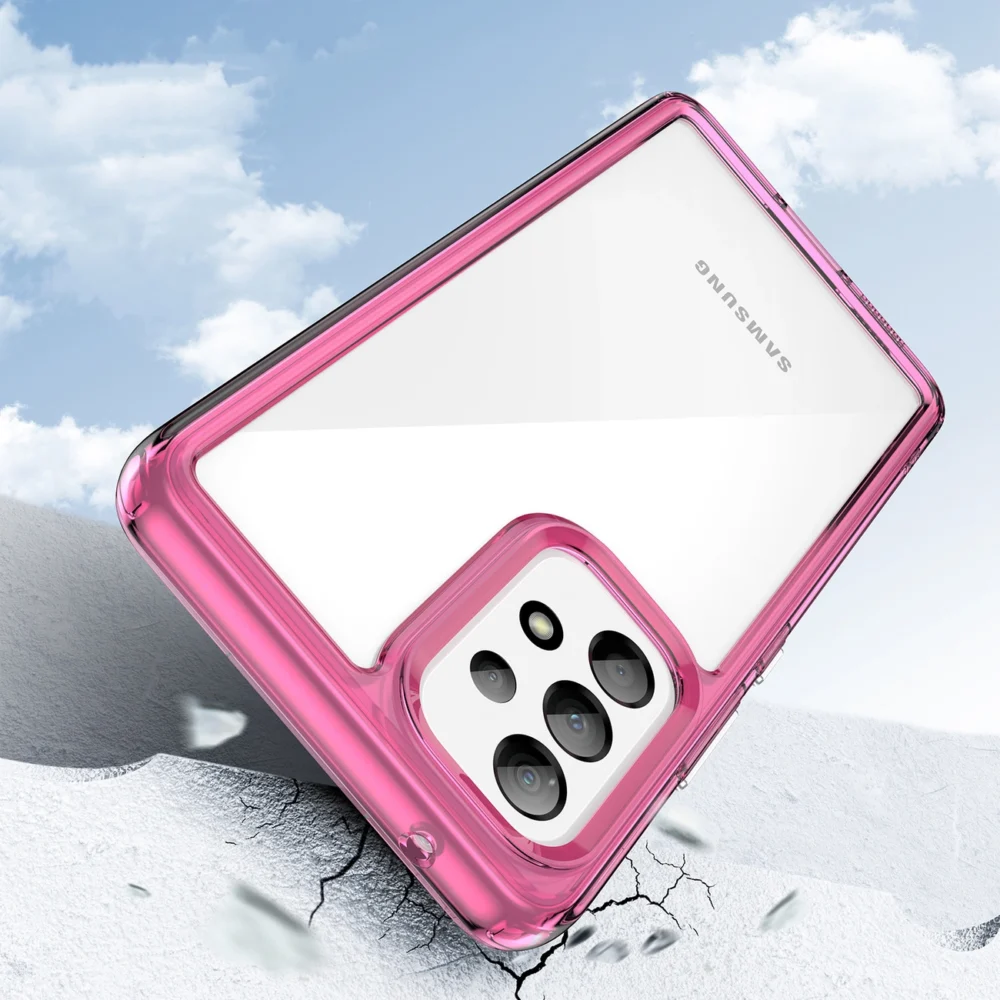 Outer Space Case for Samsung Galaxy A53 5G cover with a flexible frame pinkeng